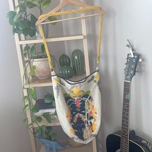 Embroidered Hobo Bag